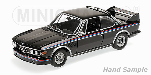 BMW 3.0 CSL Coupe 1973 schwarz/Streifen 1:18 Minichamps