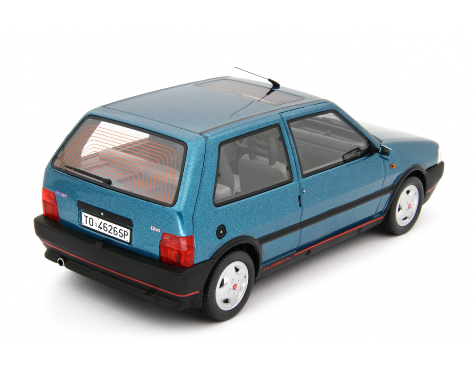 Fiat Uno Turbo i.e. 1.4 1990 Blu Delphy LM200A 1:18 Laudoracing Model