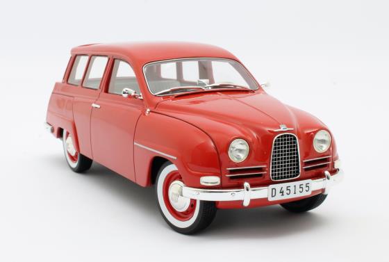 Saab 95 1963 red 1:18 Cult Scale Models
